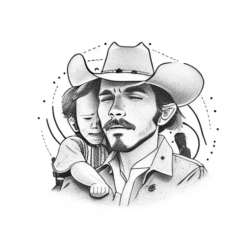 Cowboy And Son