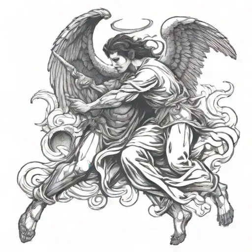 Angel Defeating Demon