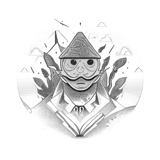 Rock With The Word Leader On It Surrounded By Plant