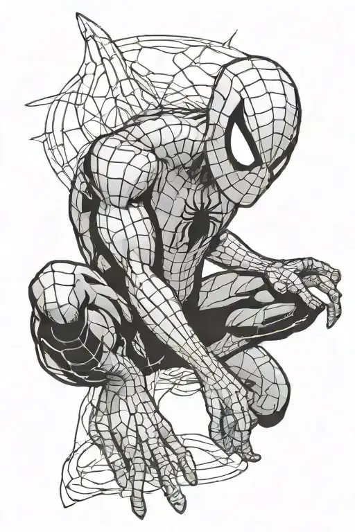 Spiderman Drawing In Honor Of My 4 Year Old Son Named Cairo