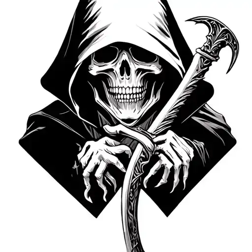 Grim Reaper With Sythe