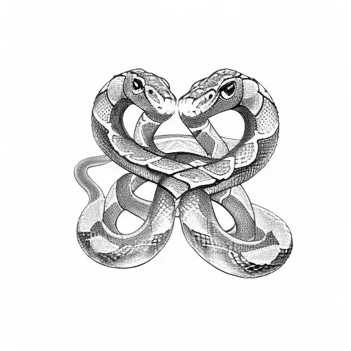 A Snake Coiling Around A Viking Rune Carved In Stone