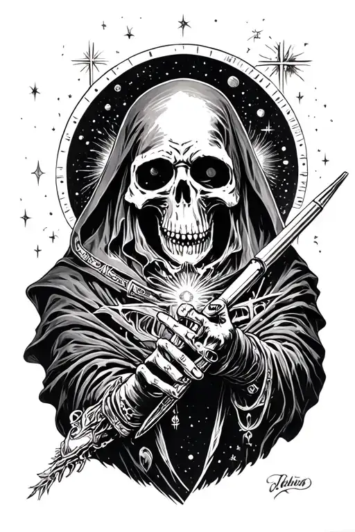 Grim Reaper On Lsd In Space