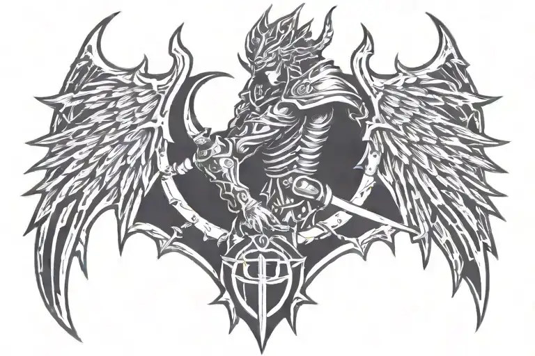 Berserk Anime Backfrontneck Emblem Tattoo Design