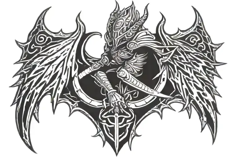 Berserk Anime Backfrontneck Emblem Tattoo Design