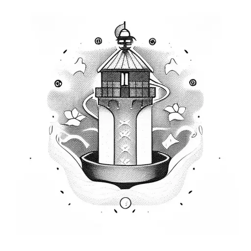 Hourglass And Lighthouse