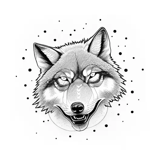 Moon Howling At The Moon In The Face Of An Angry Wolf