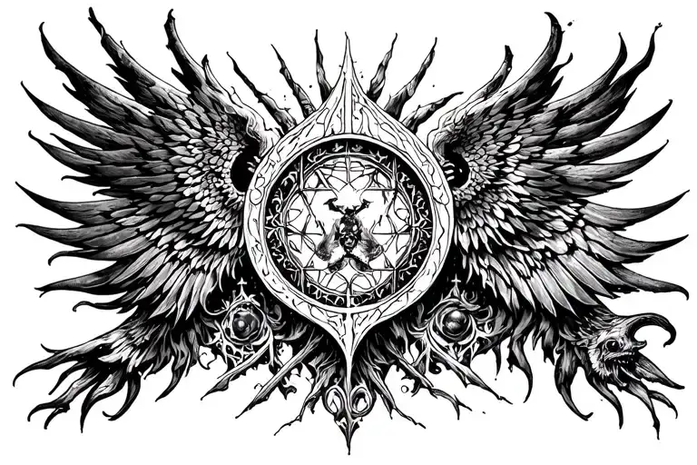 Burning Cathedral Of The Parisian God Of Mother