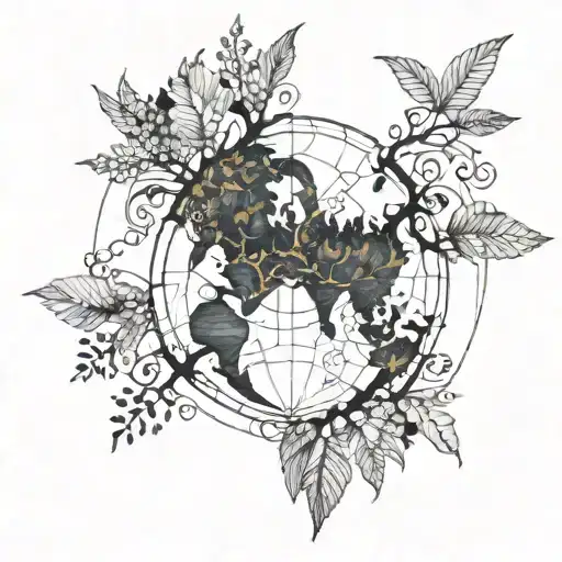 Piecing The World Back Together And New Growth Intertwined To Create A New World