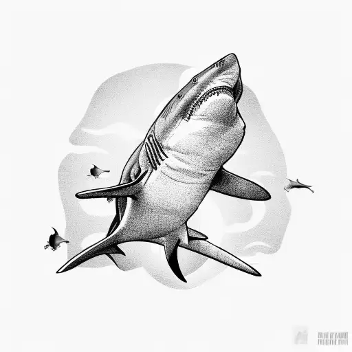 Shark On The Top With Human Legs