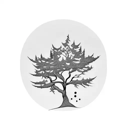 Trees In Outdoor Scene