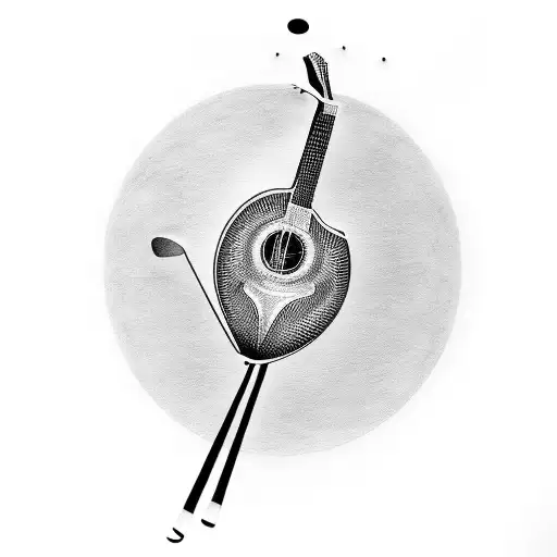 A Golf Club And A Guitar Merged Into One Unique Design