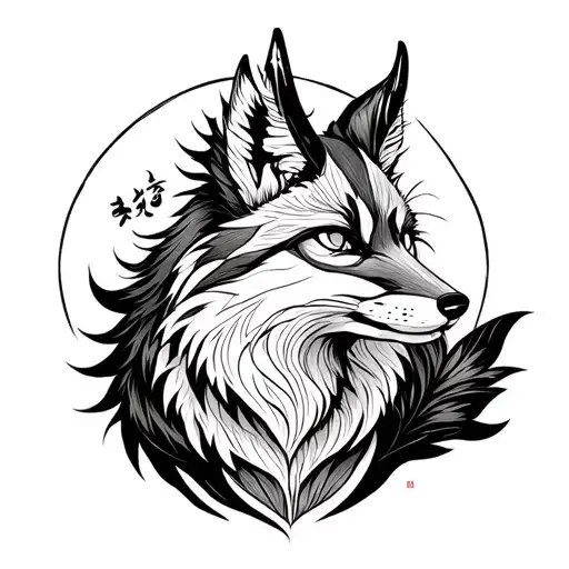 Chinese Wood Fox With Horns