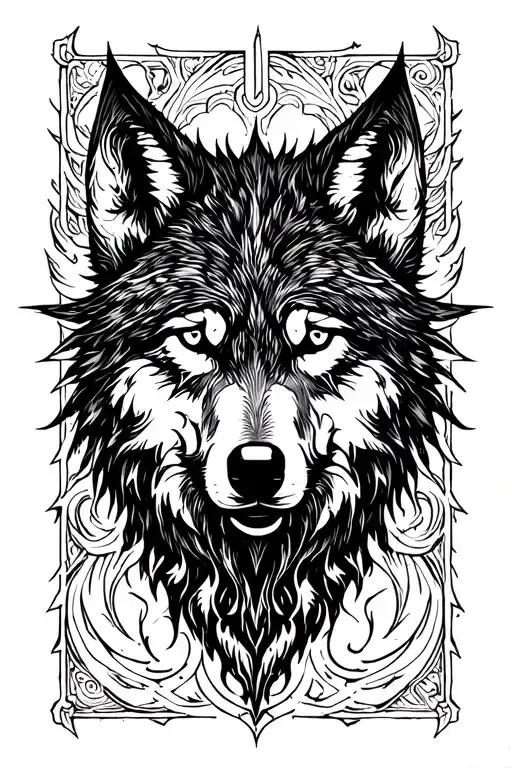 Norse Wolf Silhouette