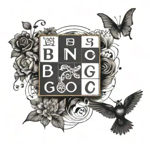 Combine A Bingo Card With A Courier Package And Musical Symbols For A One-of-a-kind