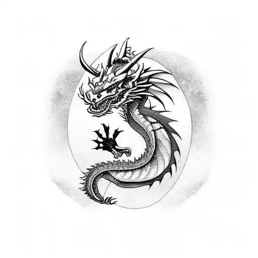 Dragon With Blackout