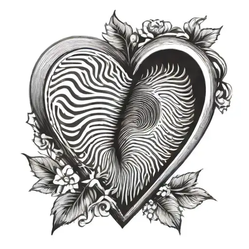 Fingerprint As Heart For Rip Mom 2024