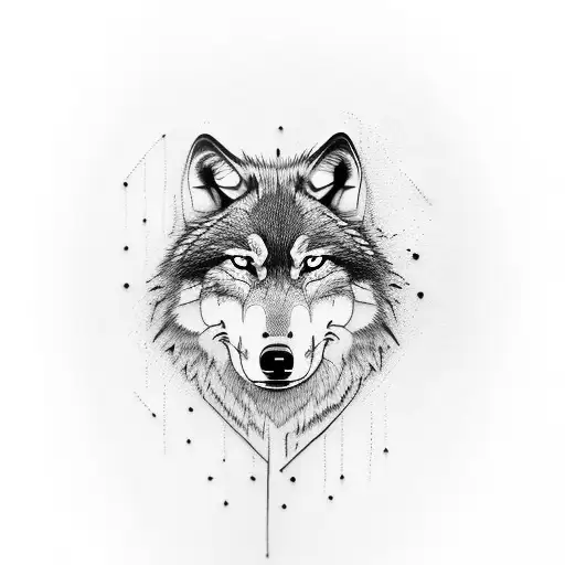 Wolf With Knife With Text No Fear