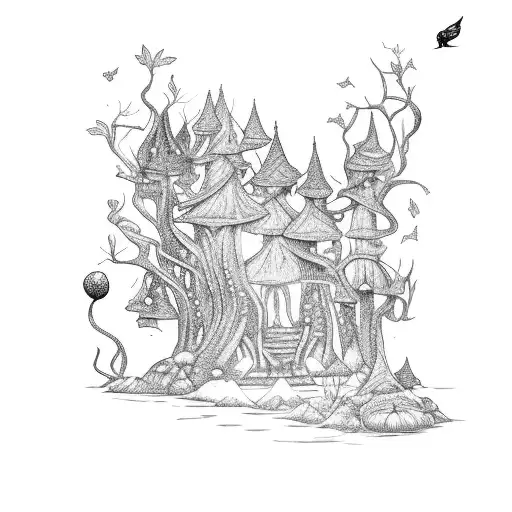 Enchanted Forest With Hidden Fairies