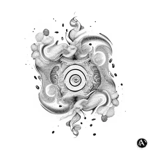 A Coffee Cup With Swirling Smoke Forming Intricate Patterns