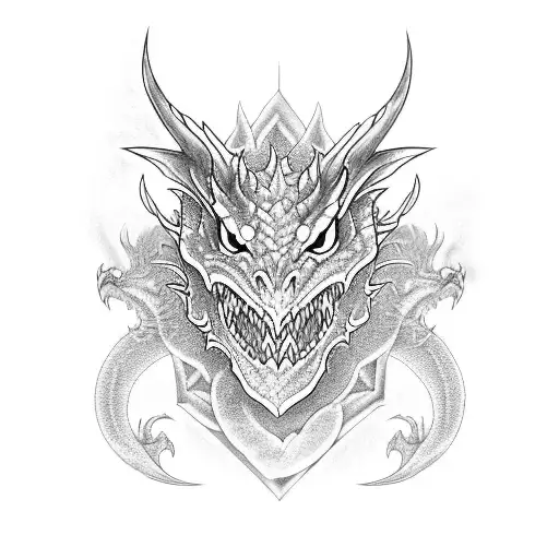 Combine The Concept Of An Arm Band With A Dragon Design