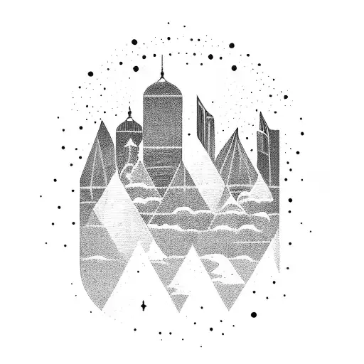 Colorado Skyline That Fits On Shoulder