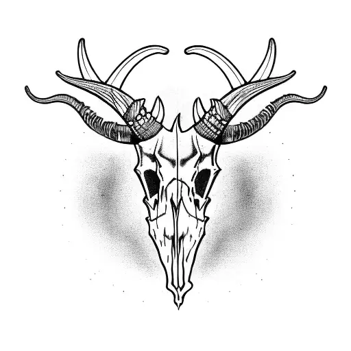 5 Horned Goat Skull