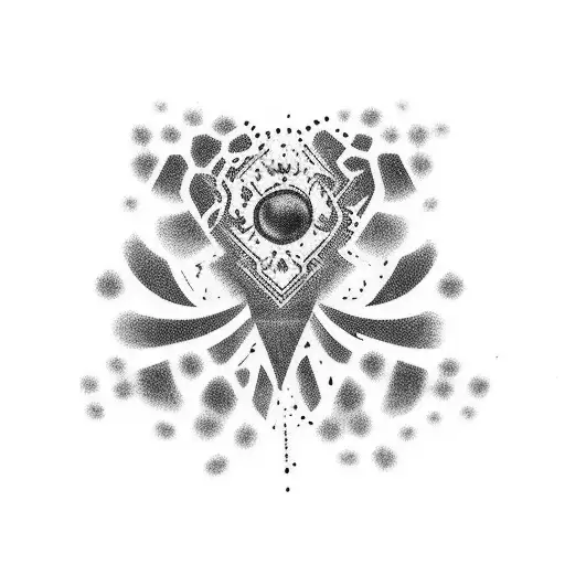 Cover Up Tattoo For A Black Birthmark On Chest