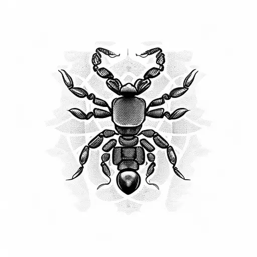 A Scorpion Black And Grey