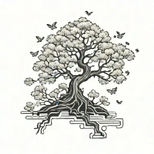 Sakura Tree Jigsaw Pieces