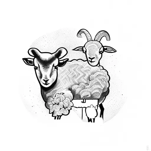 Lamb And Mother Nature