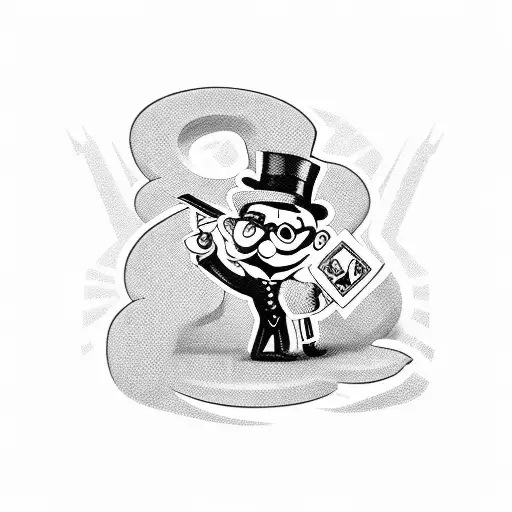 Monopoly Man As Gangster