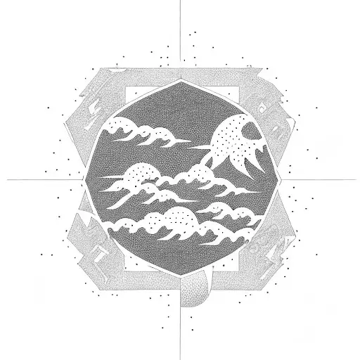 Skyline Car In A Square Comic Japanese Style