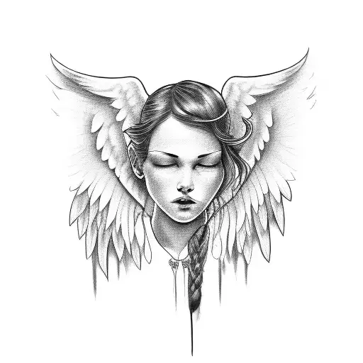 Angel Crying Draw
