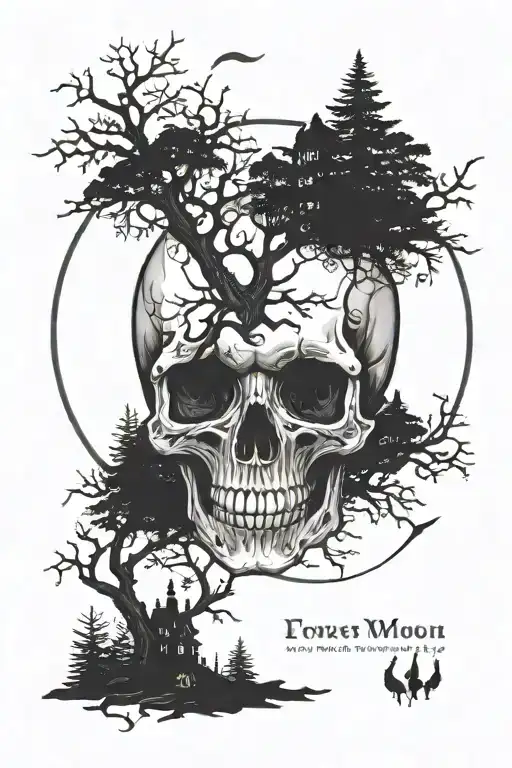Forest Moon Cemetery Skull