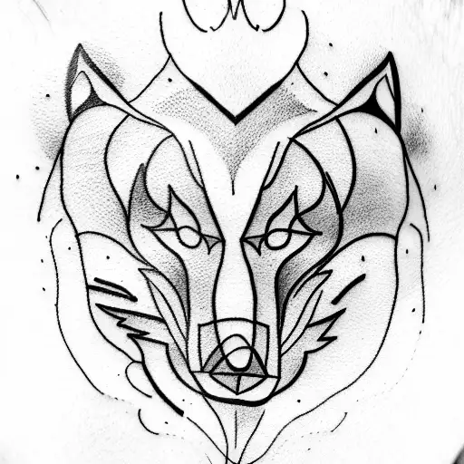 A Wolf Stands On A Hill