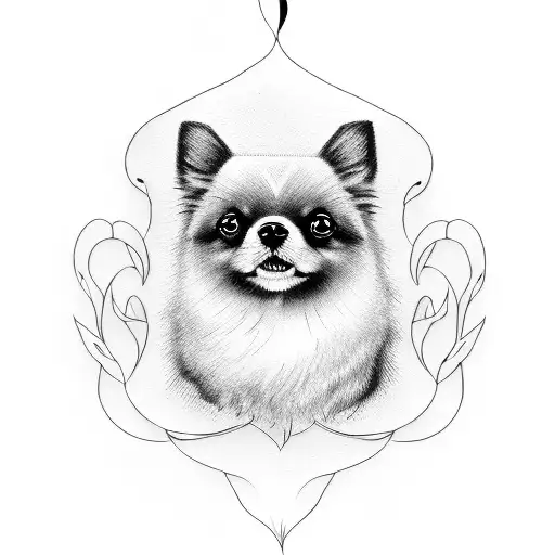 Black Pomeranian Short Ears