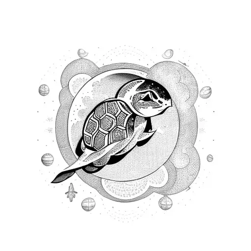 Moon And Turtle And Sun And Sparrows