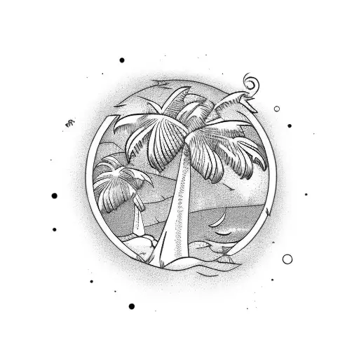 Ocean With Palmtrees