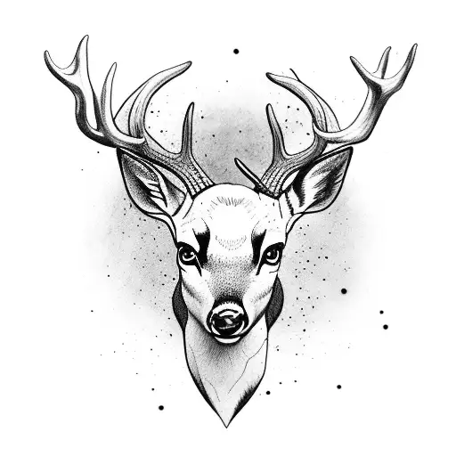 A Buck And A Young Deer Walking With The Young Deer Being Out In Front