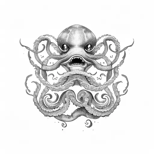 Kraken With Seaweed And Smoke