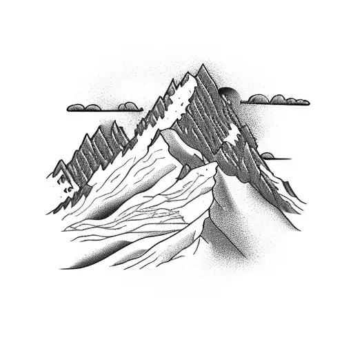 A Majestic Mountain Range With A Winding Road Leading Into The Distance