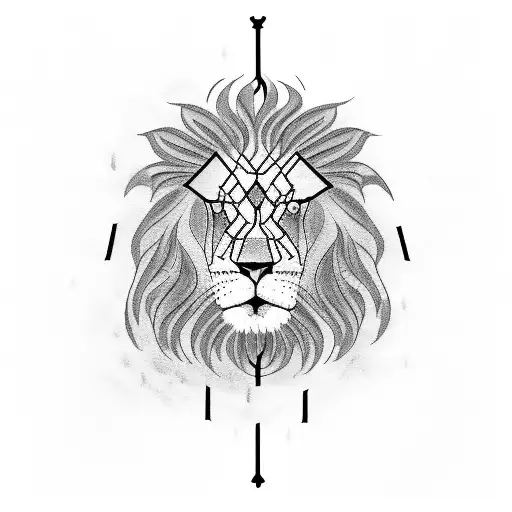 A Lion Wearing A Raincoat Surrounded By Prison Bars