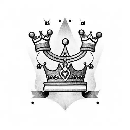 Letter Capital R With A Crown