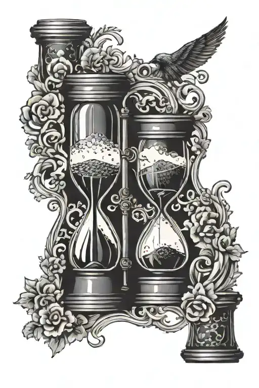 Time Money Hour Glass