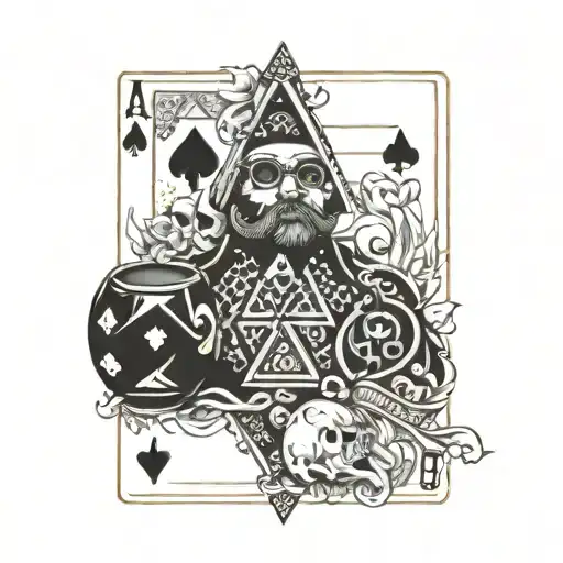 Ceelo Dice Rolling And Spades Playing Card