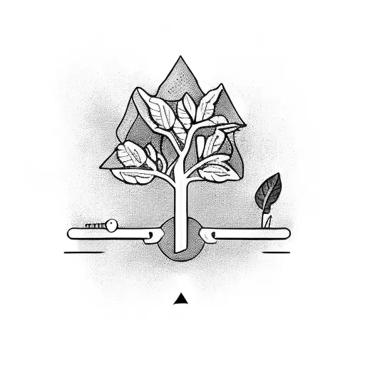 A Coffee Bean Tree Growing From A Medicine Pill With Crossfit