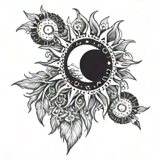 Dreamcather Sun And Moon Surrounded