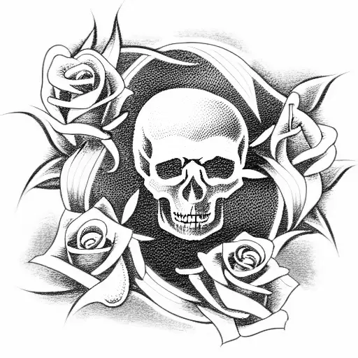 Skull And Roses