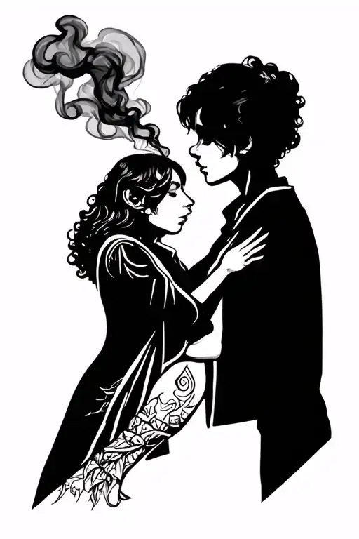 Smoke In The Length Of The Hand Pulling Friend